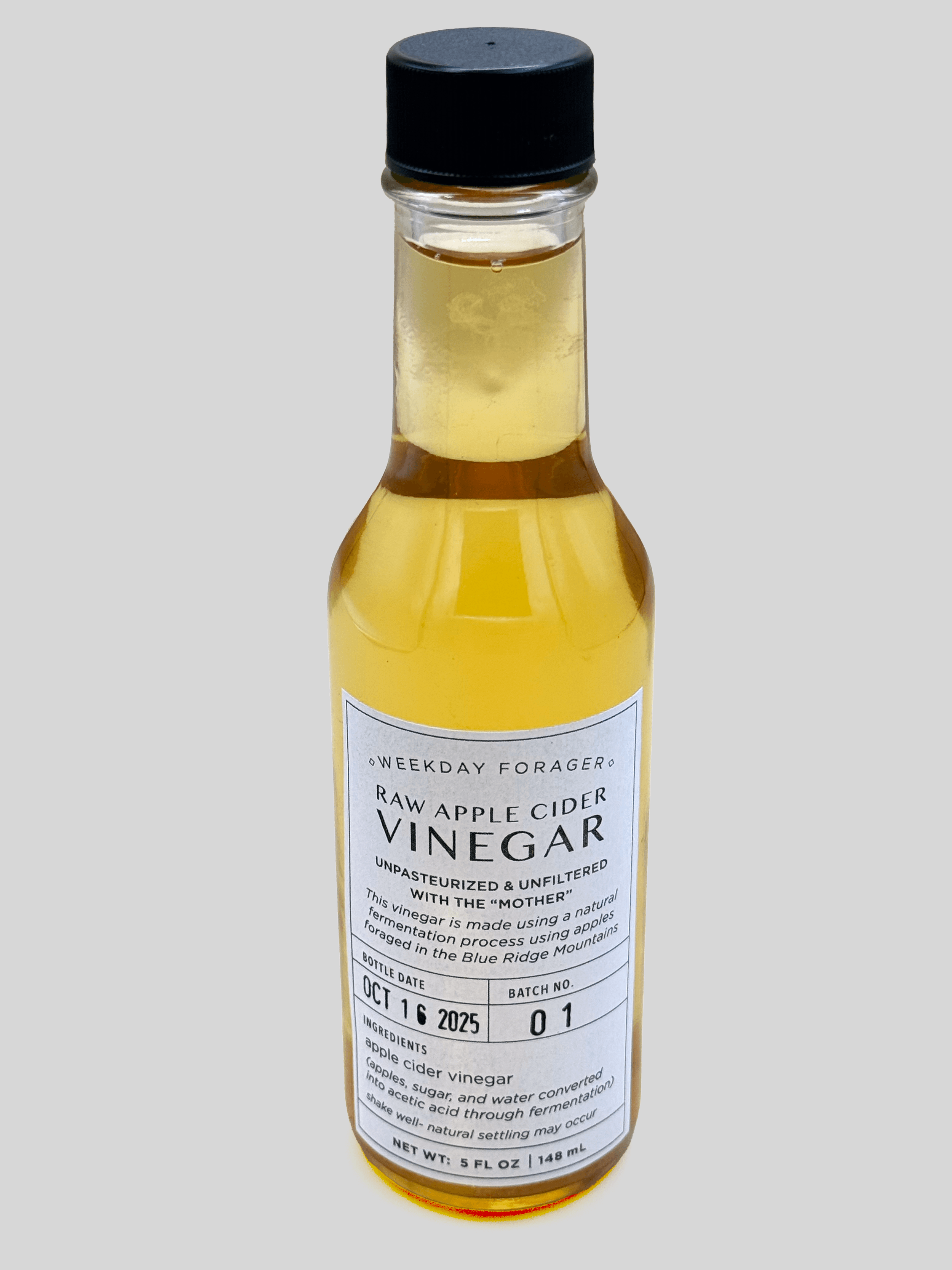 Bottles of apple cider vinegar